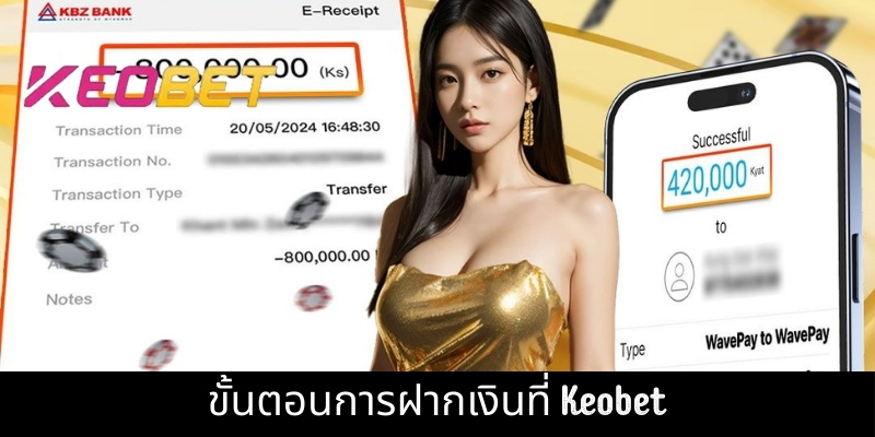 ขั้นตอนการฝากเงินที่ Keobet